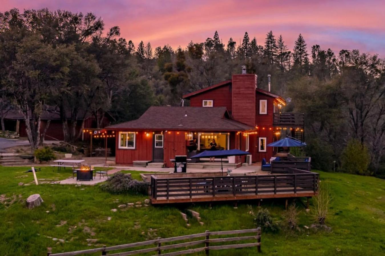 Sierra Vista Lookout Lodge With Creek, Waterfall And Waterholes, Minutes From Bass Lake And Yosemite South Gate North Fork Екстер'єр фото